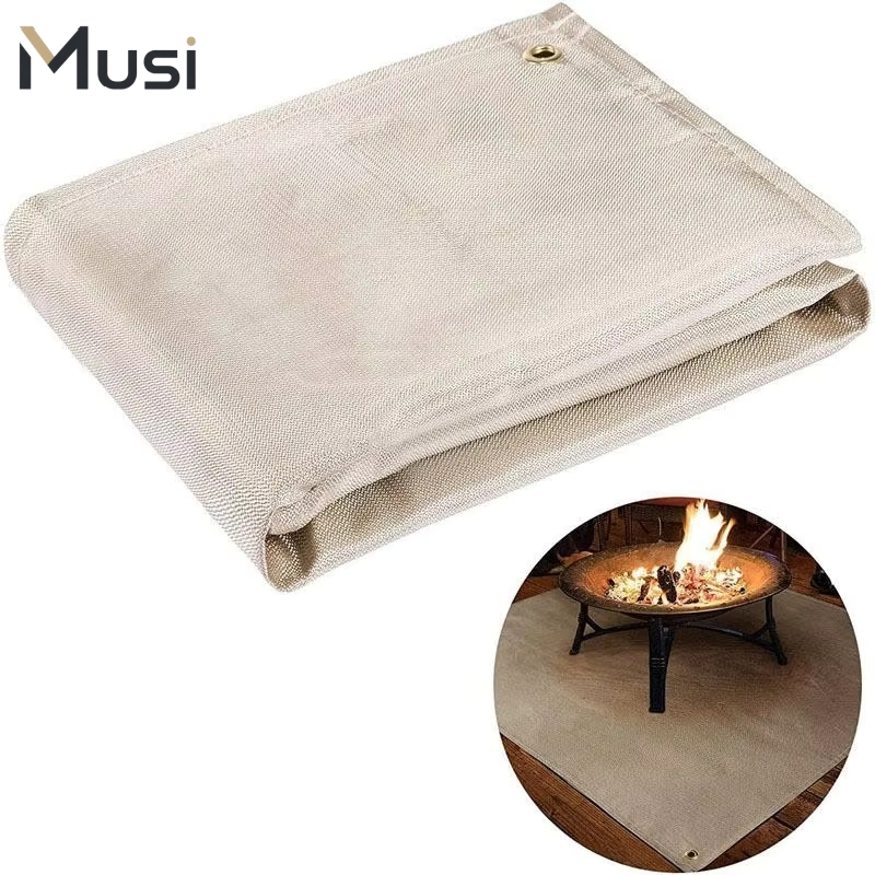 Camping Cooking Grill - BBQ-Grillmatte, feuerfeste Isoliermatte, hitzebeständige Campingmatten, flammhemmende