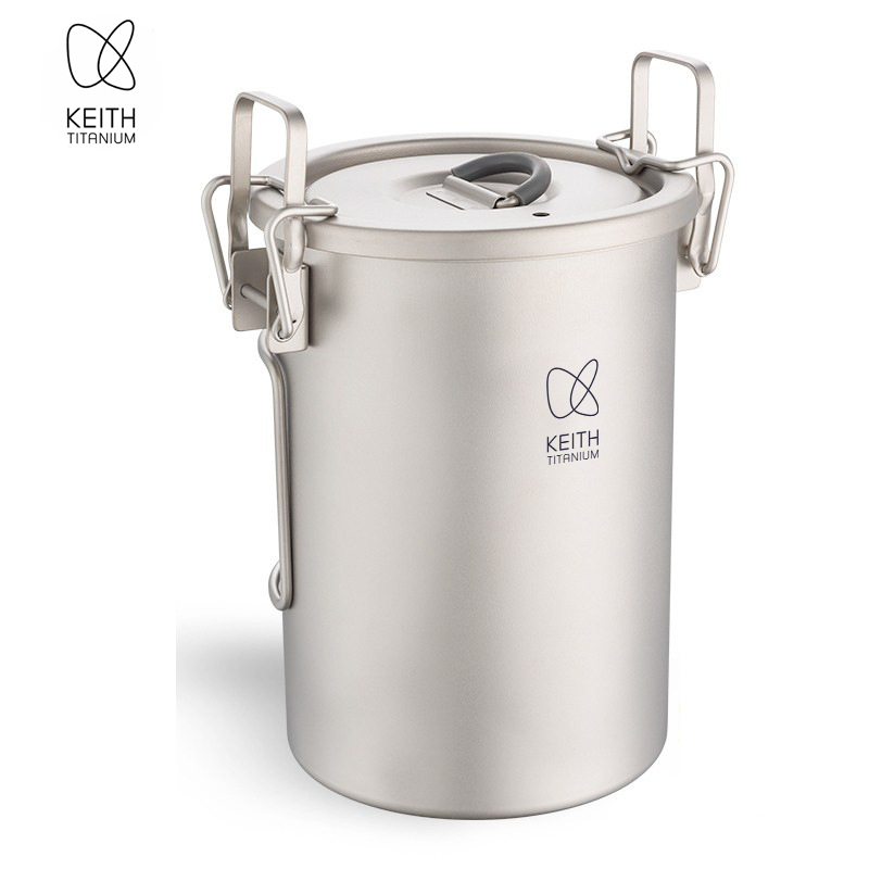 Camping Cooking Accessories - KEITH Reiskocher aus reinem Titan, 900