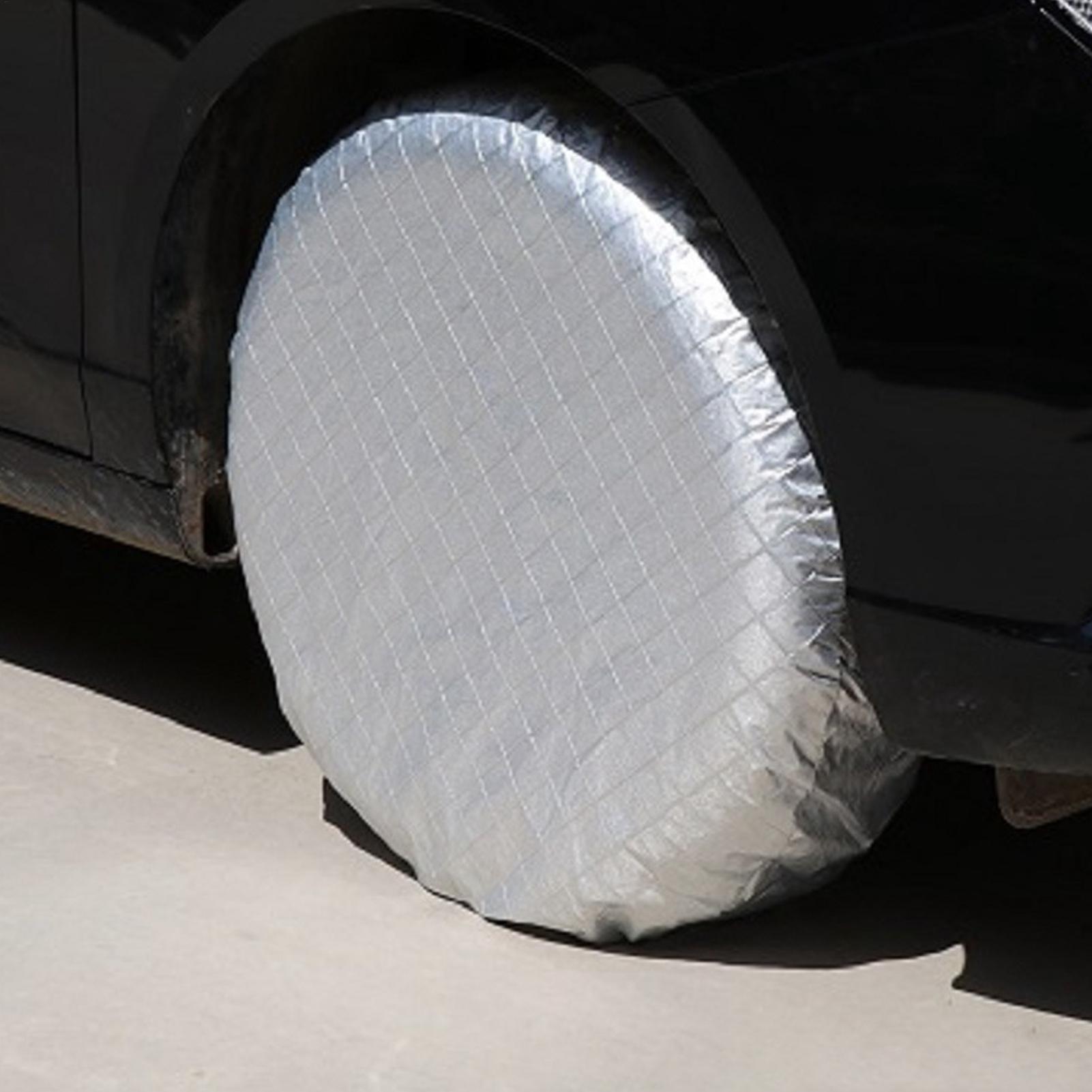 Aluminum Foil Heavy Duty - Wohnmobil-Reifenschutzhüllen, 4 Stück, wasserdicht, strapazierfähig, Outdoor-Schutz