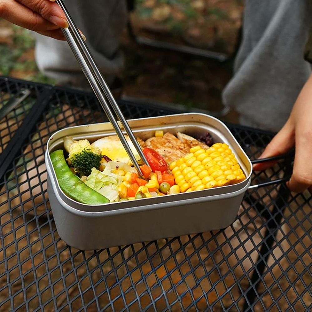 Camping Cooking Accessories - Ultraleichtes Geschirr, Camping-Kochgeschirr, Lunchbox, Kochtöpfe, Picknick-Zubehör,