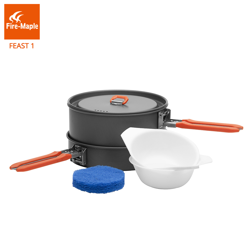 Camping Cooking Pots And Pans Set - Feuer Maple Fest 1 Outdoor Camping