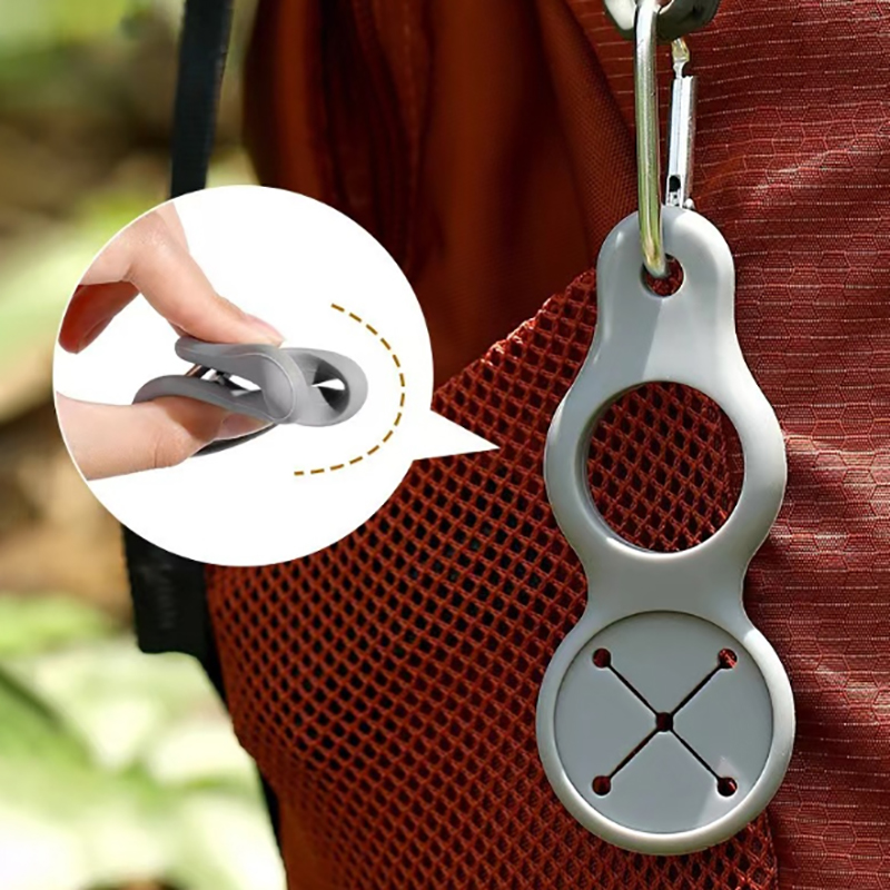 Camping Cooking Tin - Silikon Sport Wasserkocher Schnalle Outdoor Karabiner