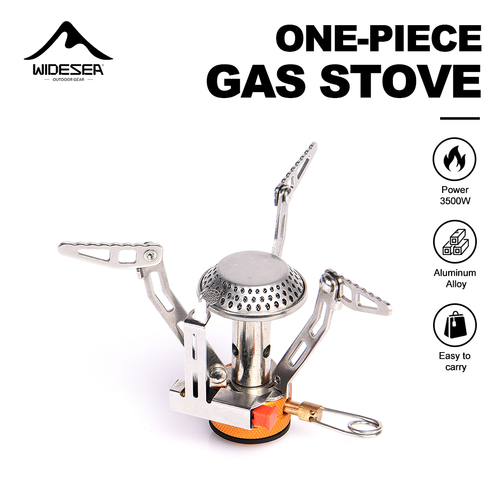 Camping Cooking No Gas - Widesea Einteiliger Gasherd, 3500 W, Aluminiumlegierung,