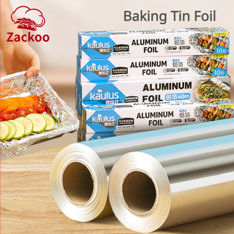 Aluminum Foil Heavy Duty - Zackoo 10/20/40 m Aluminiumfolie zum Backen,