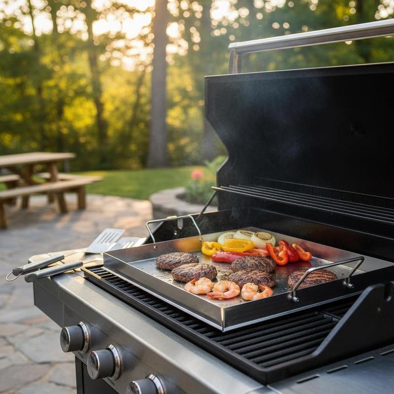 Camping Cooking Appliances - Universelle Flachgrillplatte 18x16 Zoll für Camping,