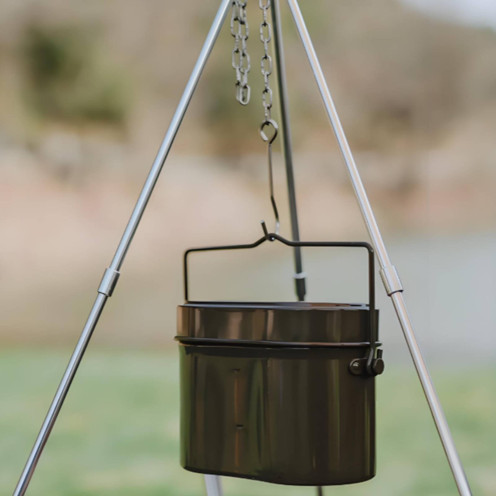 Camping Cooking Mess Kit - Deutsches Design Camping-Kochset Multifunktionales 3-teiliges Kochgeschirr