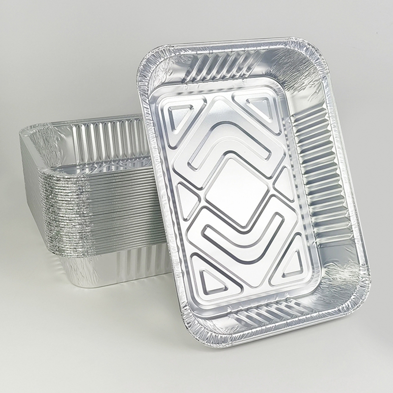 Aluminum Foil Heavy Duty - Einweg-Aluminiumfolienschalen 4900ml Große Kapazität Robuste BBQ-Backformen