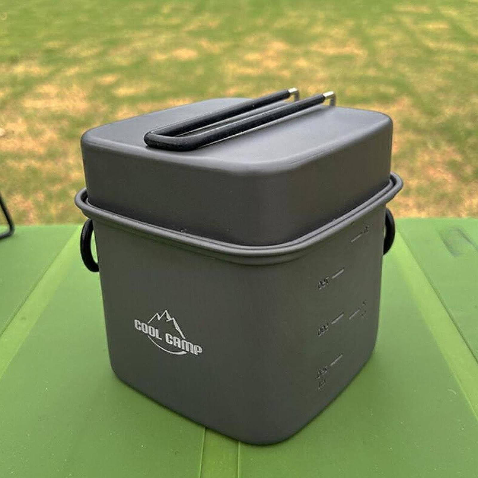 Camping Cooking Set - Camping-Kochgeschirr-Set Bratpfanne Reise-Leichtgewicht Camping Wandern BBQ
