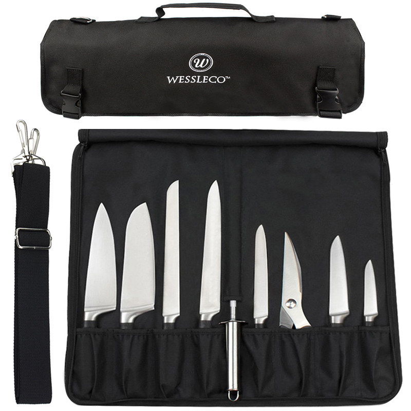 Camping Cooking Organizer - Tragbare Messer Rolle Tasche Oxford Mehrere