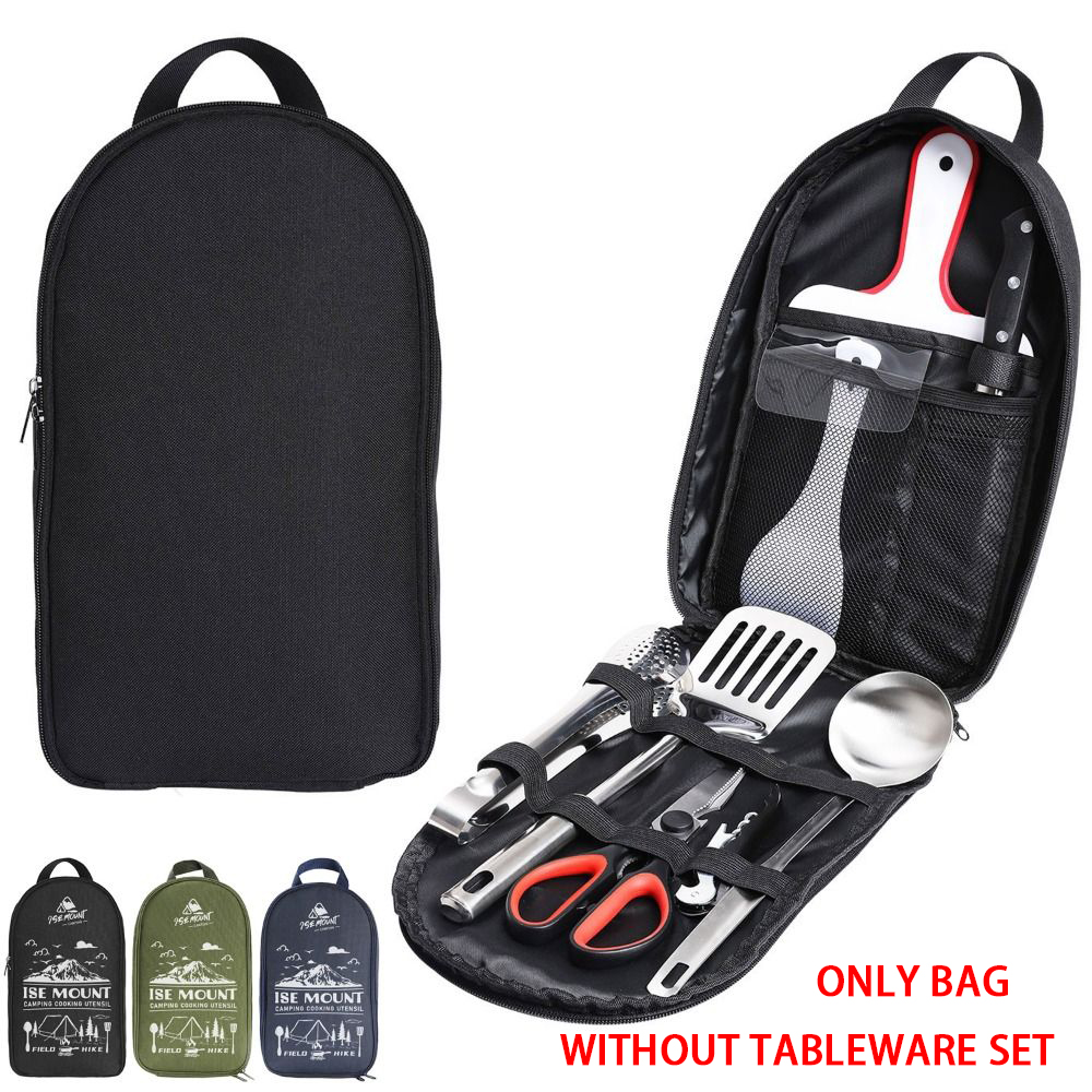 Camping Cooking Organizer - 2024 Picknick-Utensilien-Set, Aufbewahrungstasche, Wandern, Camping, Grillen,