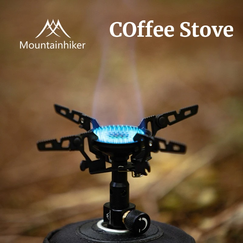 Camping Cooking No Gas - MOUNTAINHIKER Outdoor 3300W Hochleistungs-Gaskocher Camping Schwarzer