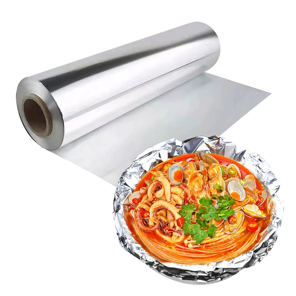 Aluminum Foil Heavy Duty - 1 Packung Einweg-Aluminiumfolie in Lebensmittelqualität, 12,2