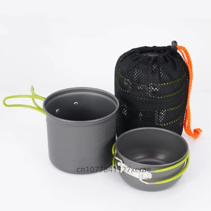 Camping Cooking Mess Kit - Outdoor Haushalt Tragbare Aluminium Klapp Schüssel