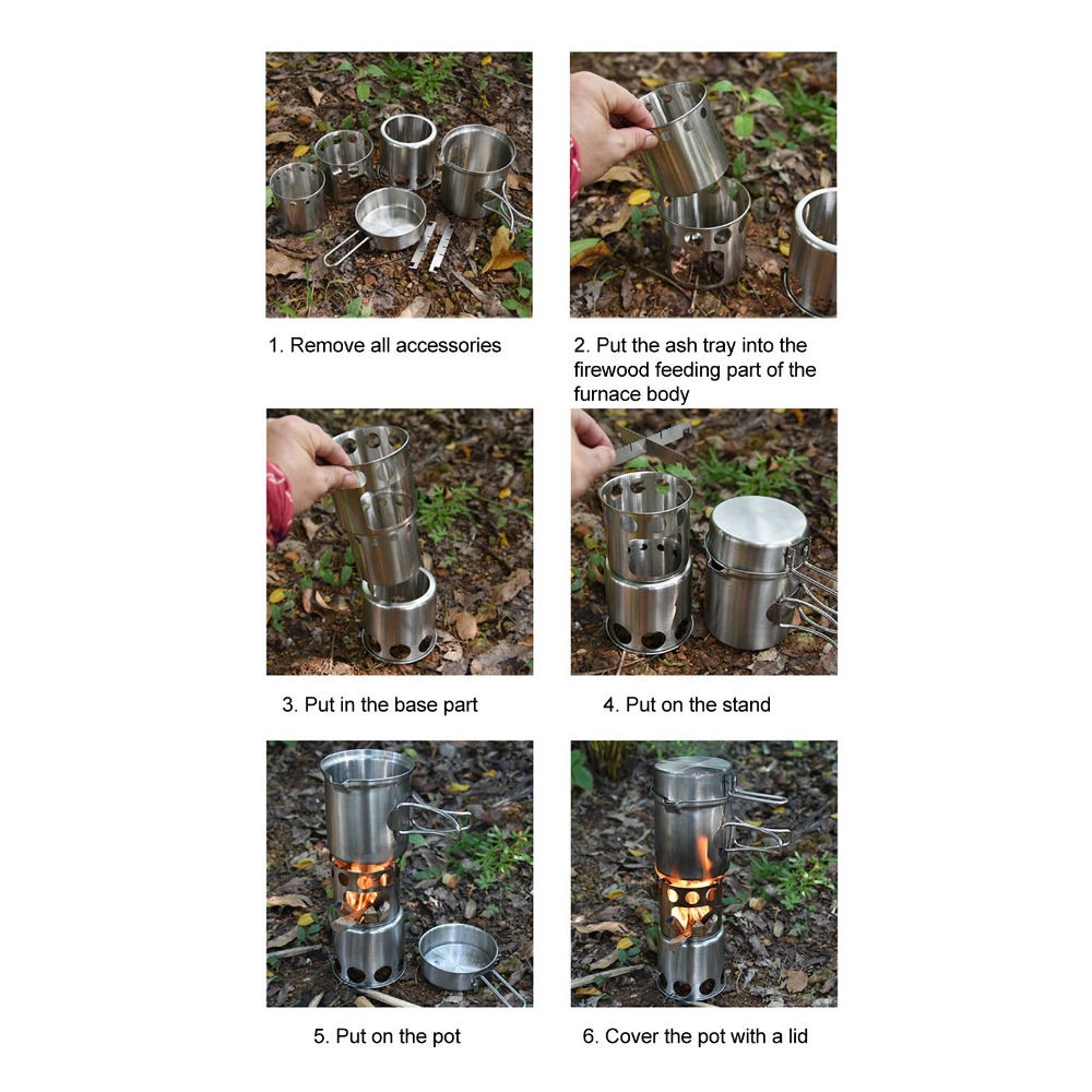 Edelstahl Camping-Kochgeschirr – Camping Cooking Pot With Lid Bewertung und Preis
