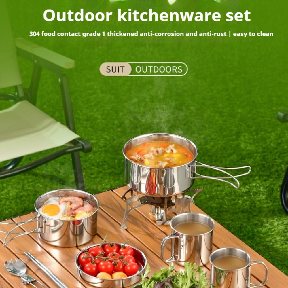 12-teiliges Adventure Camp Koc – Camping Cooking Pots And Pans Set Bewertung und Preis