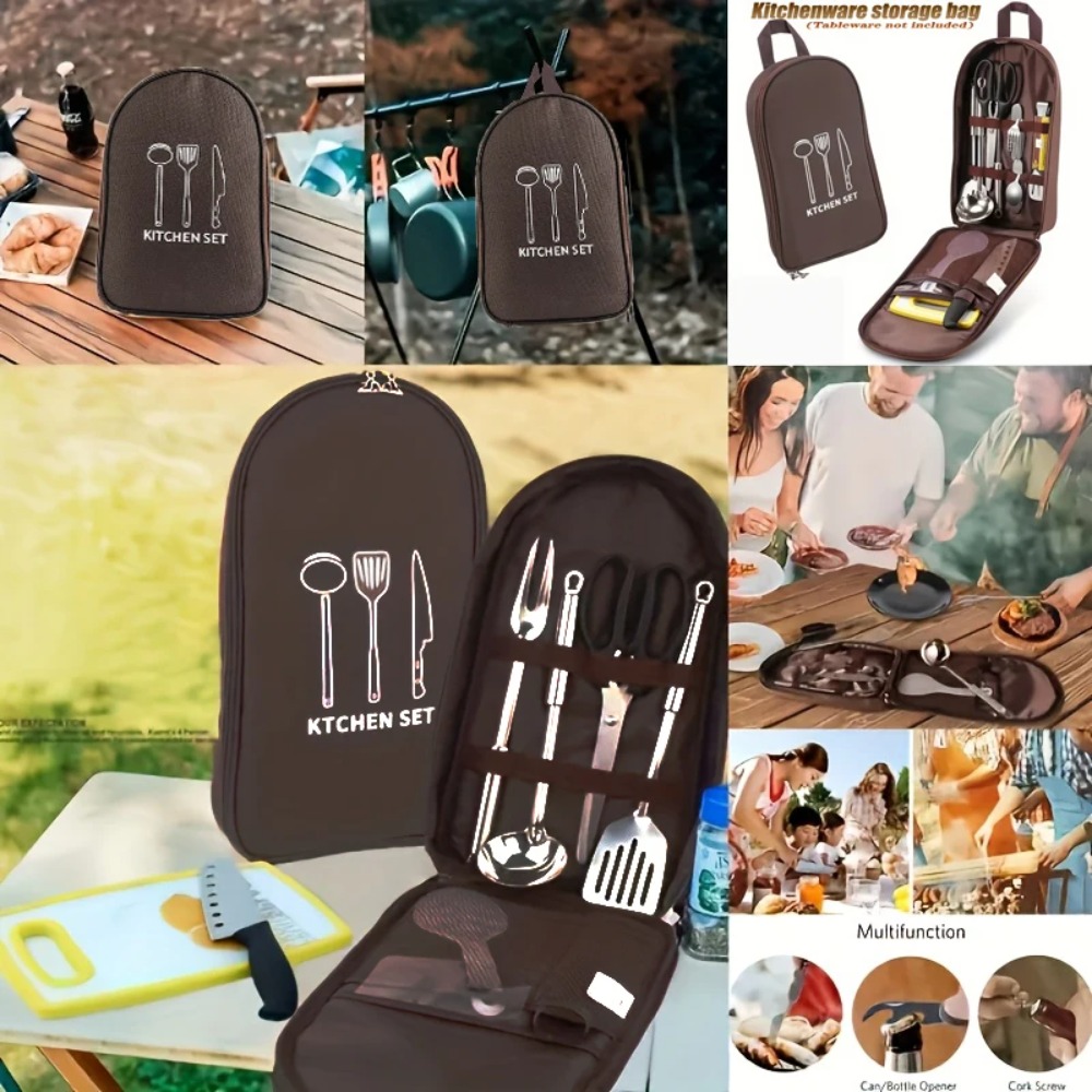 Tragbare Outdoor-Kochtasche, C – Camping Cooking Organizer Bewertung und Preis