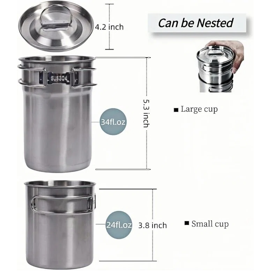 Faltbare Campingbecher, Campin – Camping Cooking Pot With Lid Bewertung und Preis