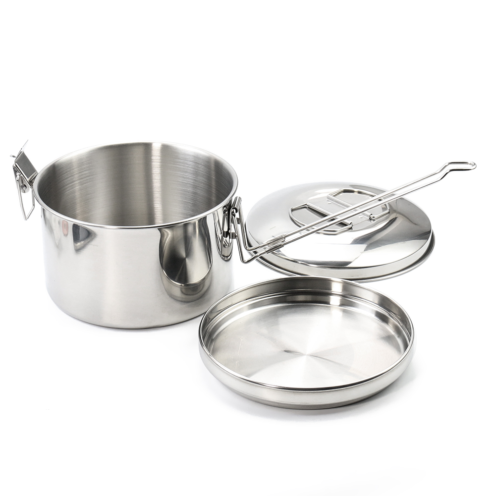 Edelstahl-Camping-Hängetopf mi – Camping Cooking Pot With Lid Bewertung und Preis
