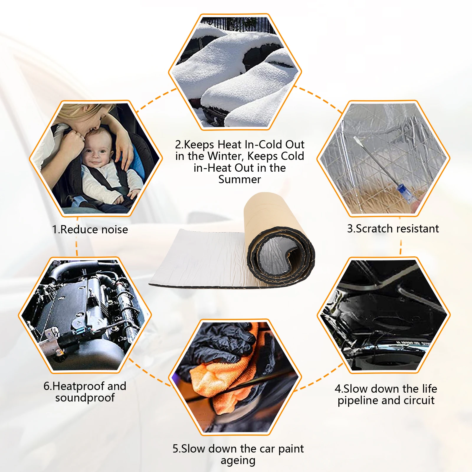 5/10mm Auto-Schalldämmungsmatt – Aluminum Foil Heavy Duty Bewertung und Preis