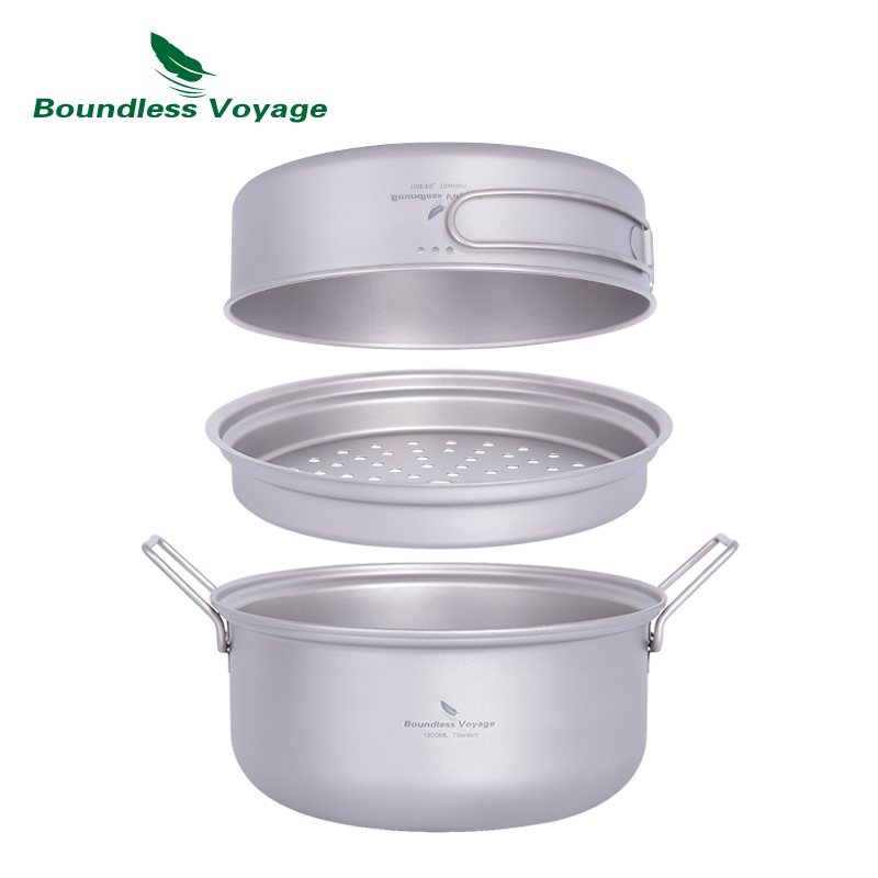 Boundless Voyage Titan-Dampfga – Camping Cooking Pots And Pans Set Bewertung und Preis