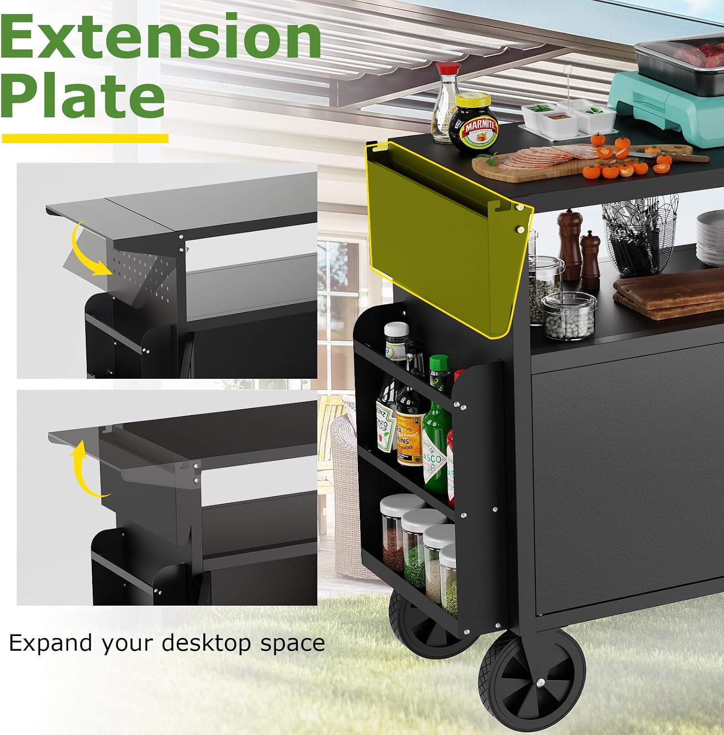 Outdoor-Grillwagen mit Staurau – Camping Cooking Grill Bewertung und Preis