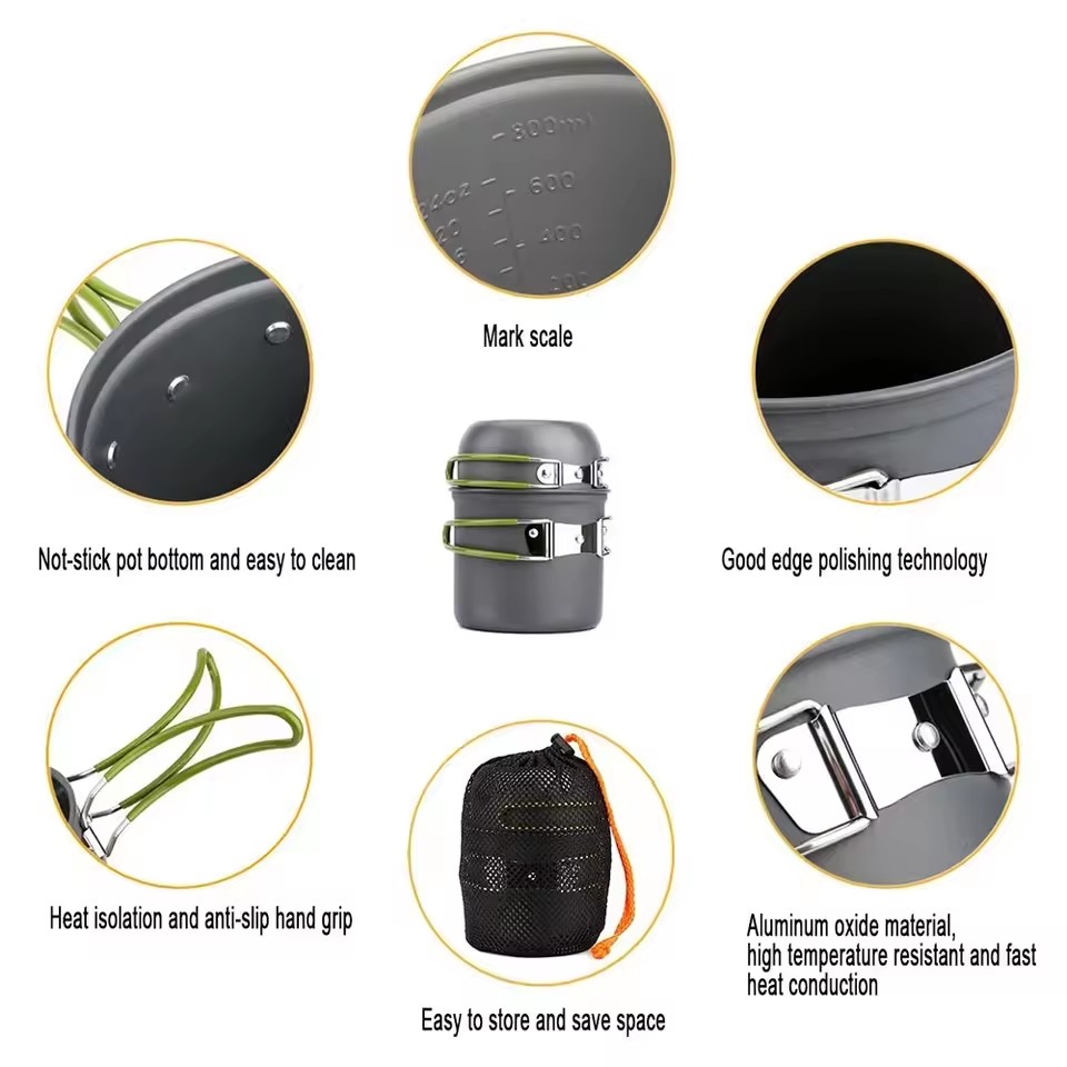 Ultraleichtes Camping-Kochgesc – Camping Cooking Mess Kit Bewertung und Preis