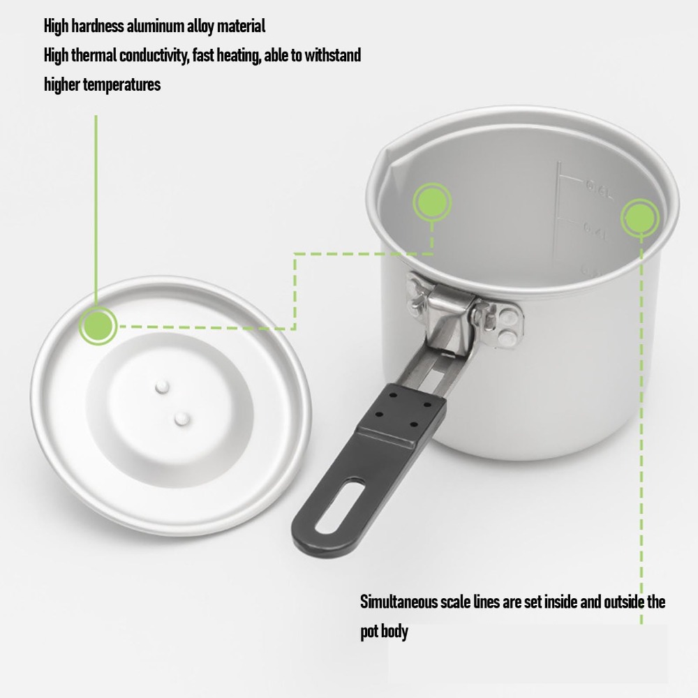Camping-Kochtopf, 770ml Tragba – Camping Cooking Pot With Lid Bewertung und Preis