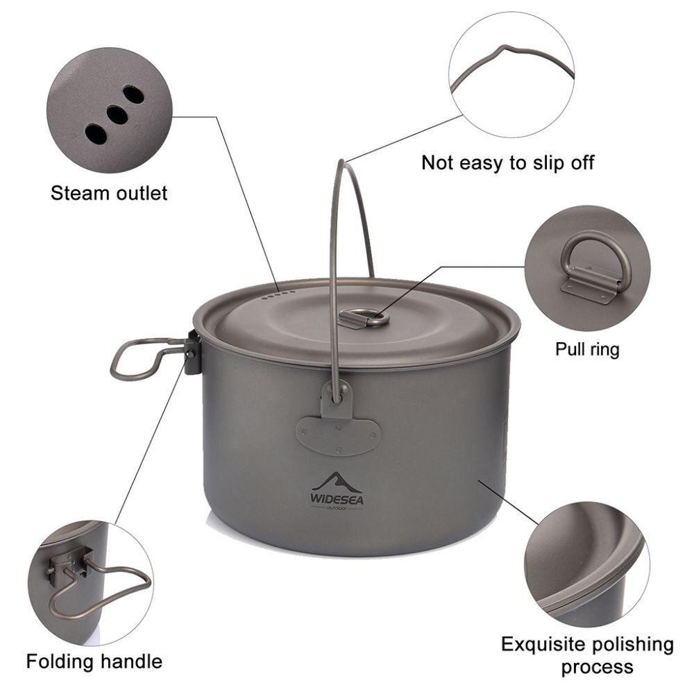 Wideea Camping Geschirr Titan  – Camping Cooking Cylinder Bewertung und Preis