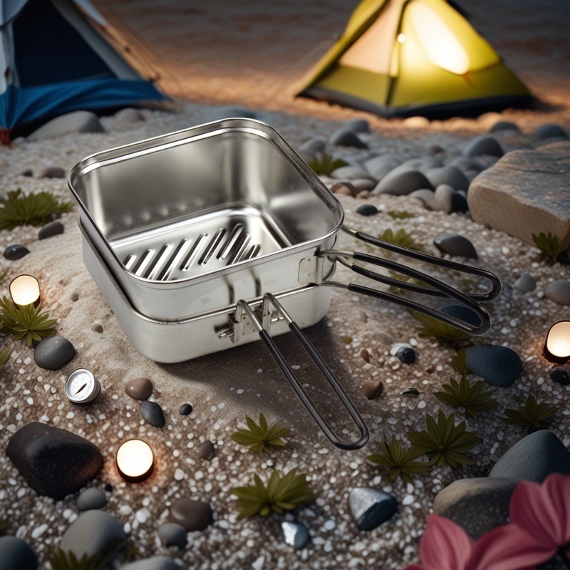 Outdoor-Kochset aus Edelstahl, – Camping Cooking Pots And Pans Set Bewertung und Preis