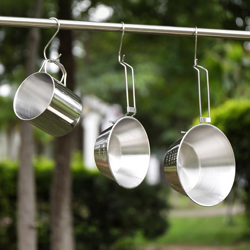 Heißer Verkauf 304 Edelstahl O – Camping Cooking Mess Kit Bewertung und Preis