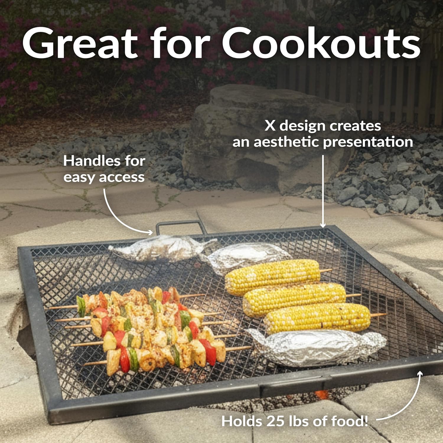 40 Zoll quadratischer, robuste – Camping Cooking Grill Bewertung und Preis