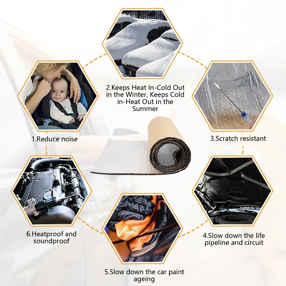 5/10MM Sound Deadener Wärmedäm – Aluminum Foil Heavy Duty Bewertung und Preis