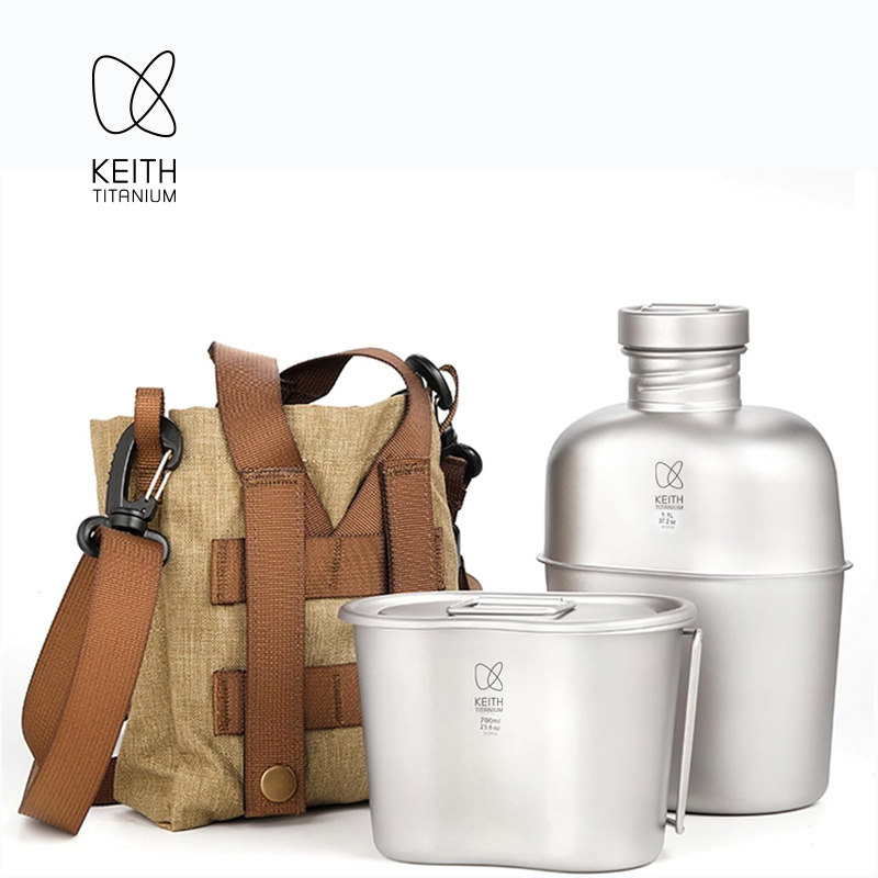 KEITH Reines Titan-Feldflasche – Camping Cooking Set Bewertung und Preis