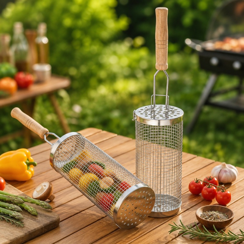 Runder Grillkorb-Set aus Edels – Camping Cooking Grill Bewertung und Preis