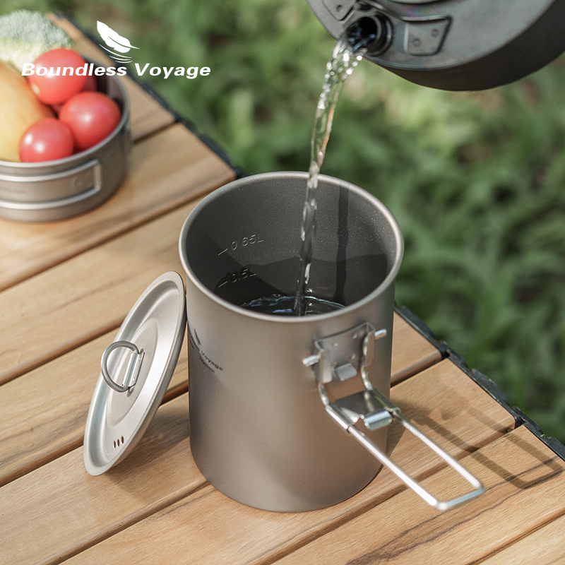 Boundless Voyage 900 ml Titan- – Camping Cooking Pot With Lid Bewertung und Preis