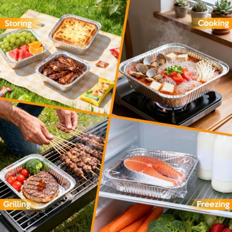 8x8 Zoll Aluminiumfolienpfanne – Aluminum Foil Heavy Duty Bewertung und Preis