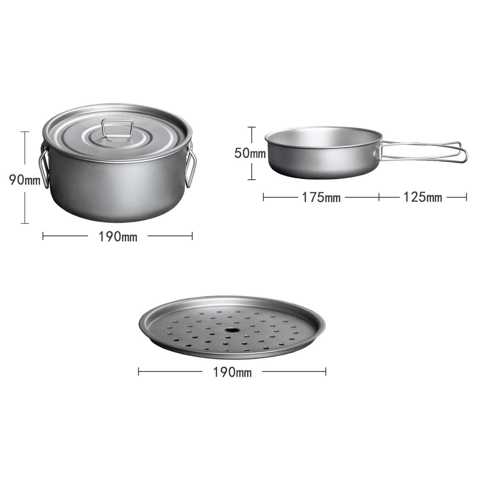 Camping-Kochgeschirr, Essgesch – Camping Cooking Mess Kit Bewertung und Preis