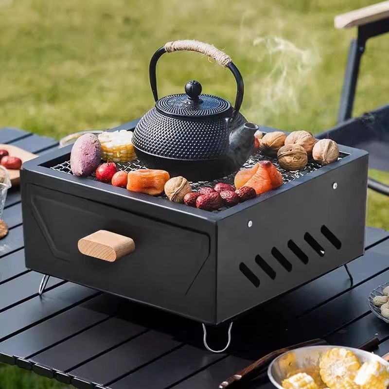 Tragbarer Tisch-Campinggrill m – Camping Cooking Grill Bewertung und Preis