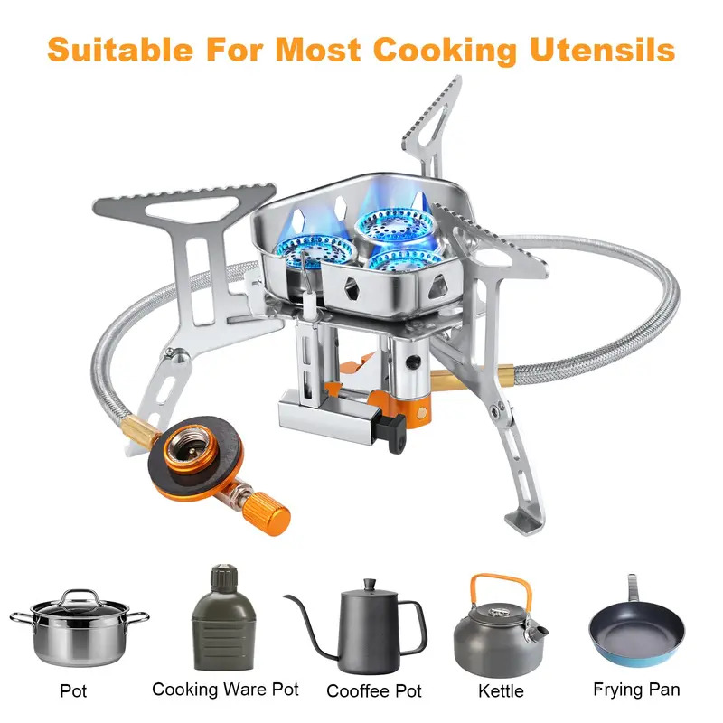 5800W Hochleistungs-Camping-Ga – Camping Cooking No Gas Bewertung und Preis