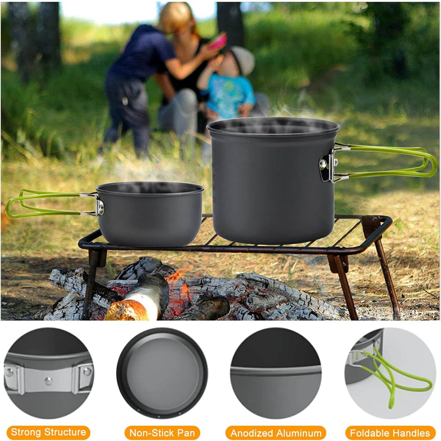 Camping-Kochgeschirr-Set, Ruck – Camping Cooking Mess Kit Bewertung und Preis